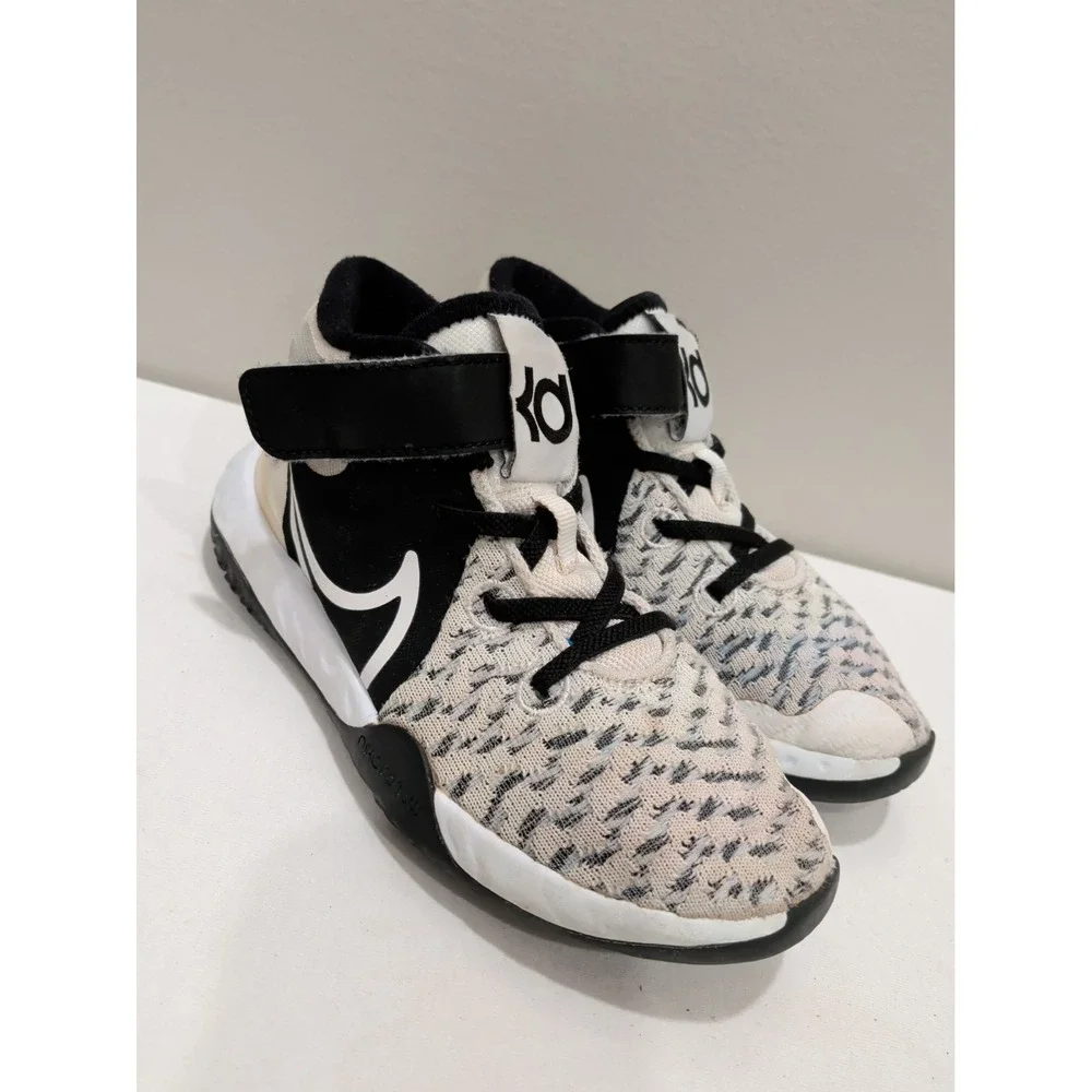 Nike Shoes Boy Kid Size 13c KD Trey 5 VIII Black White Basketball Sneakers